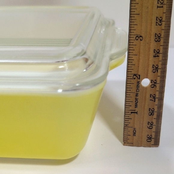 Pyrex Vintage 503 Yellow Refrigerator Casserole Dish With Lid - Picture 14 of 14